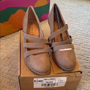 Journee Collection Taupe Strappy Heels